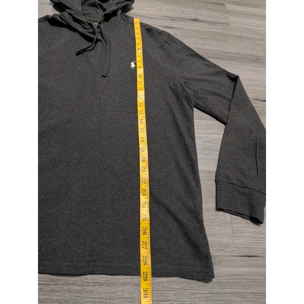 Polo Ralph Lauren Men's Charcoal Gray Pullover Lightweight Hoodie Size XL - Picture 4 of 7